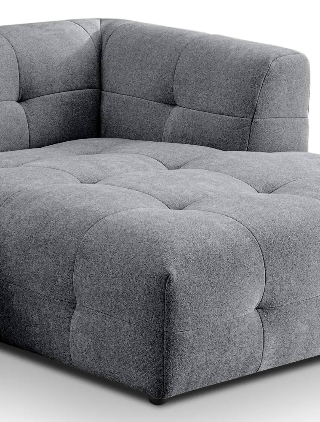 Ecksofa Polstersofa Tenso rechts | 292cm | Webstoff | grau