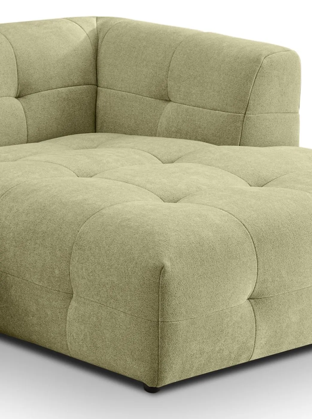 Ecksofa Polstersofa Tenso rechts | 292cm | Webstoff | grün