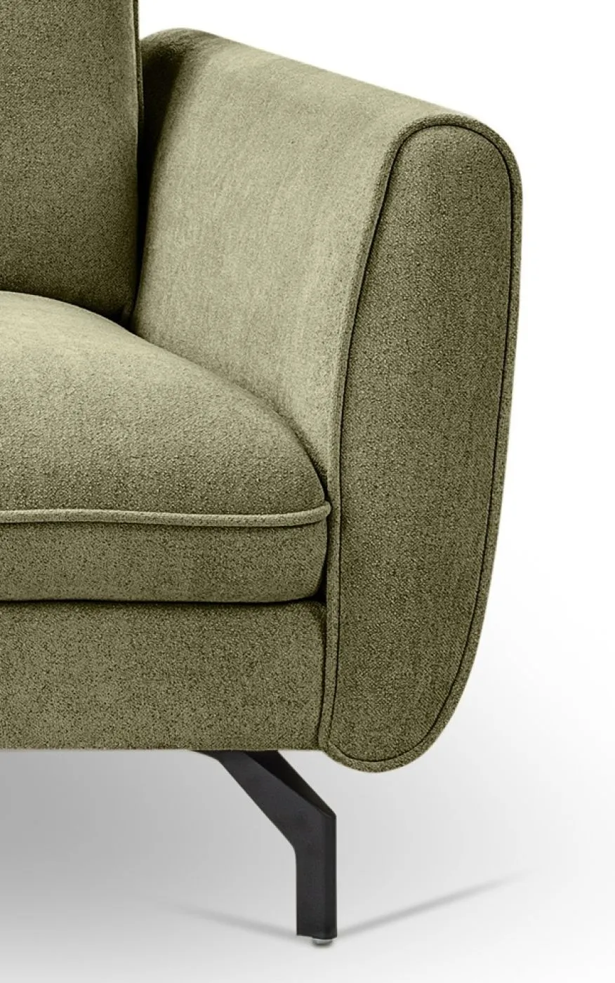 Ecksofa Toronto L-Form links | 259cm | Webstoff | grün