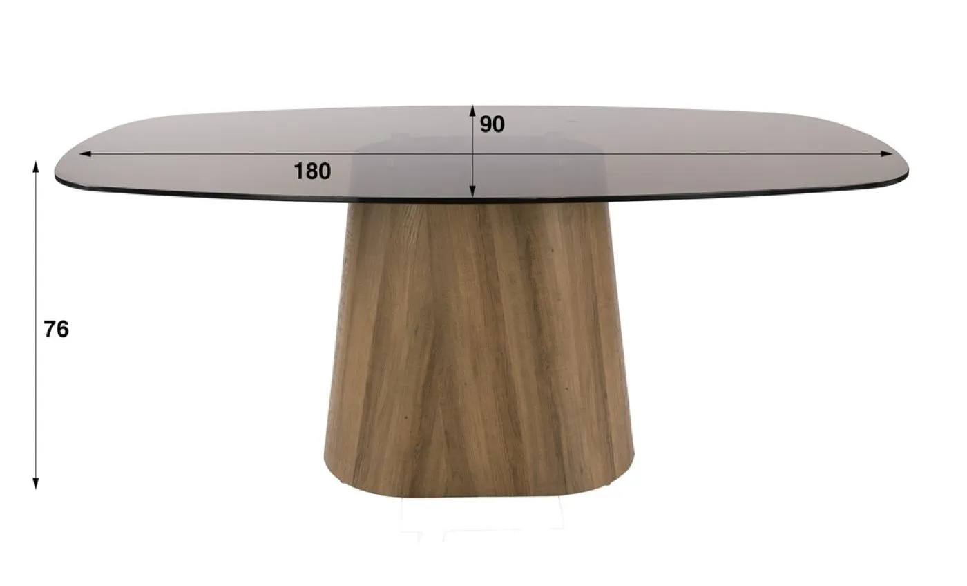 Esstich Shades dänisch oval | 180 | Glas | Bronze