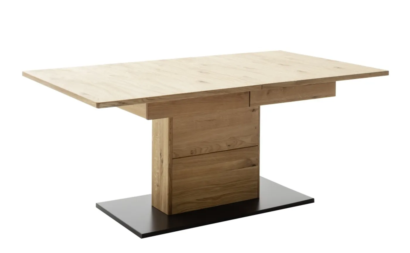 Esstisch Arezzo ausziehbar | Wildeiche / anthrazit | 180 (230) x 100