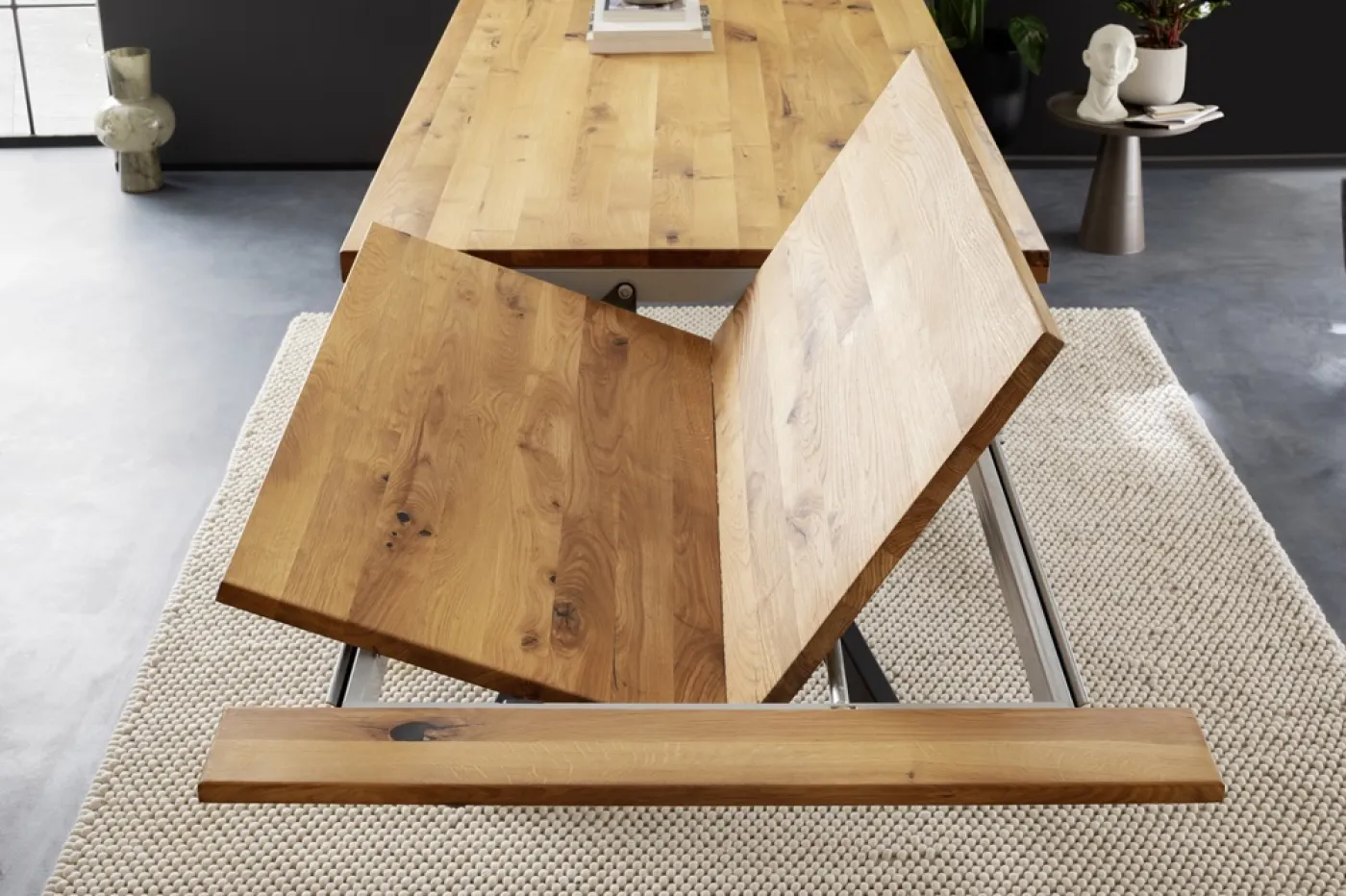 Esstisch Ausziehtisch Barletta | Wildeiche massiv | 180 (280)x100