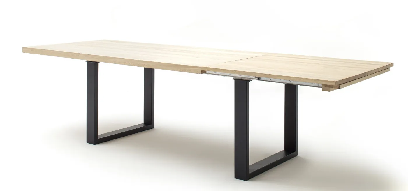 Esstisch Ausziehtisch Dayton | Eiche Bianco massiv | 180/200/220 x 100 | verschiedene Größen