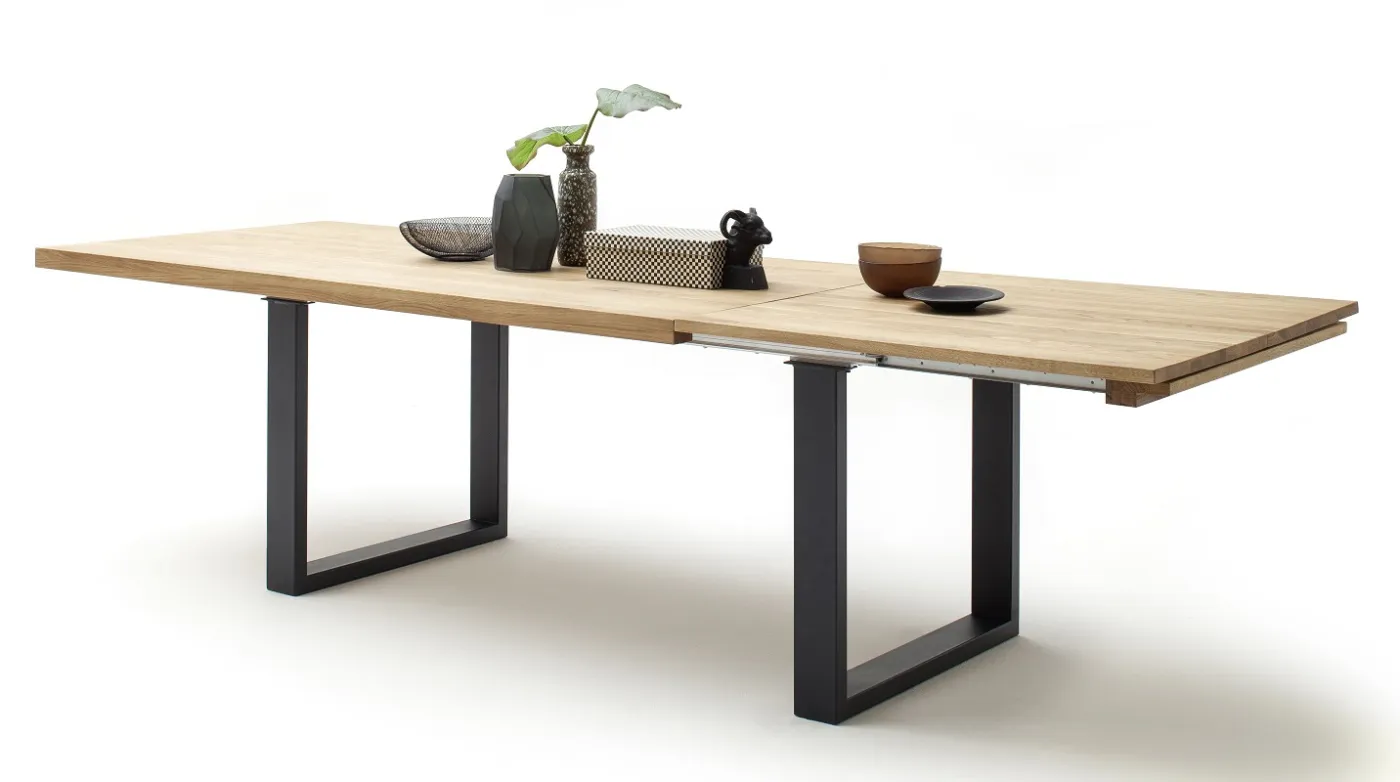 Esstisch Ausziehtisch Dayton | Wildeiche massiv | 180 x 100 cm