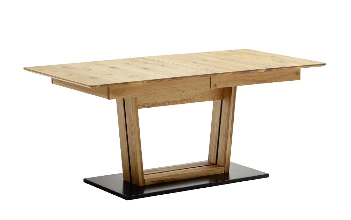 Esstisch Ausziehtisch Morena mit V-Fuß | Balkeneiche massiv | 140(190) x 77 x 90 cm