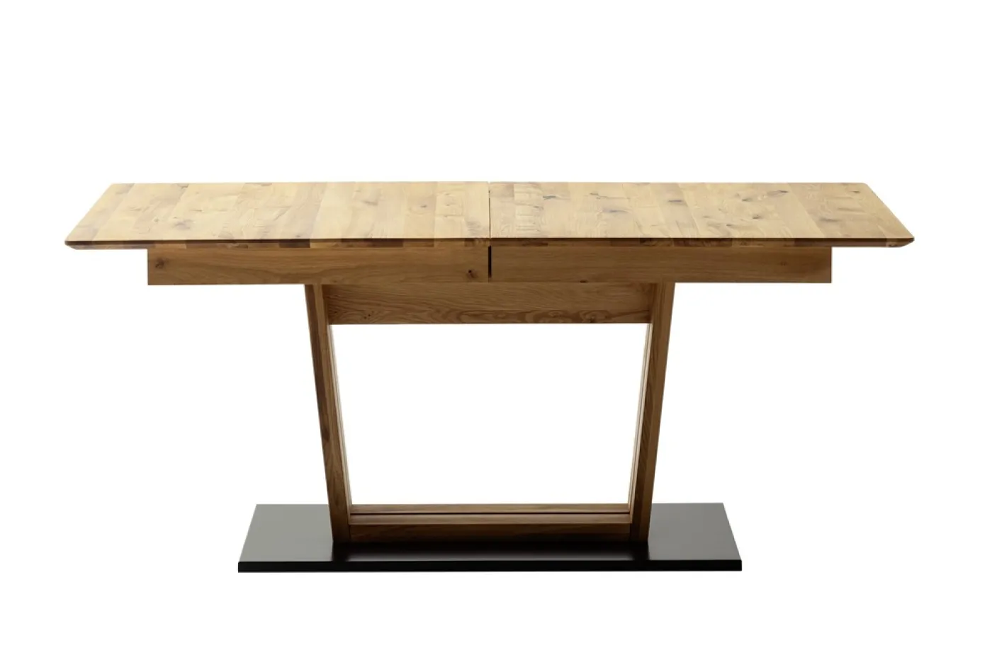 Esstisch Ausziehtisch Morena mit V-Fuß | Balkeneiche massiv | 140(190) x 77 x 90 cm