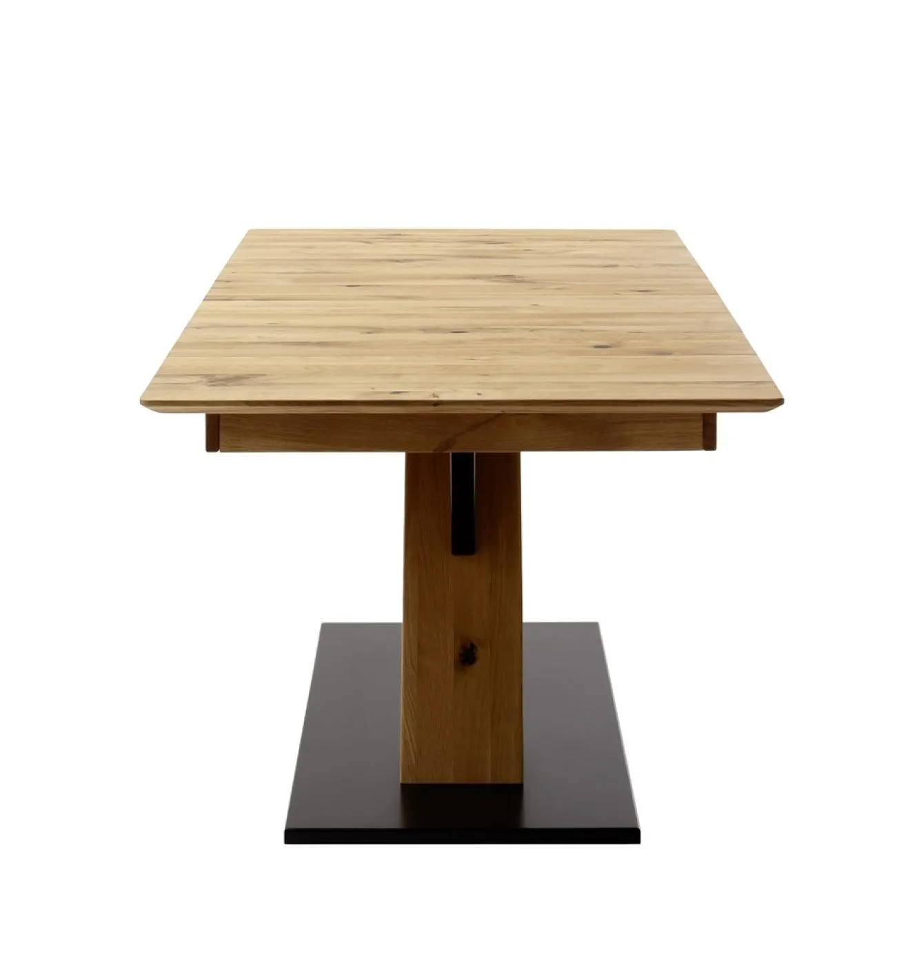 Esstisch Ausziehtisch Morena mit X-Fuß | Balkeneiche massiv | 140(190) x 77 x 90 cm