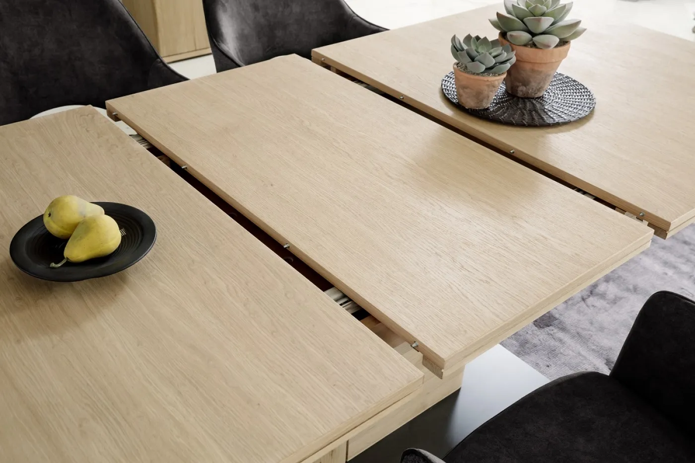 Esstisch Barcelona ausziehbar | Balkeneiche Bianco | 180 (230) x 100