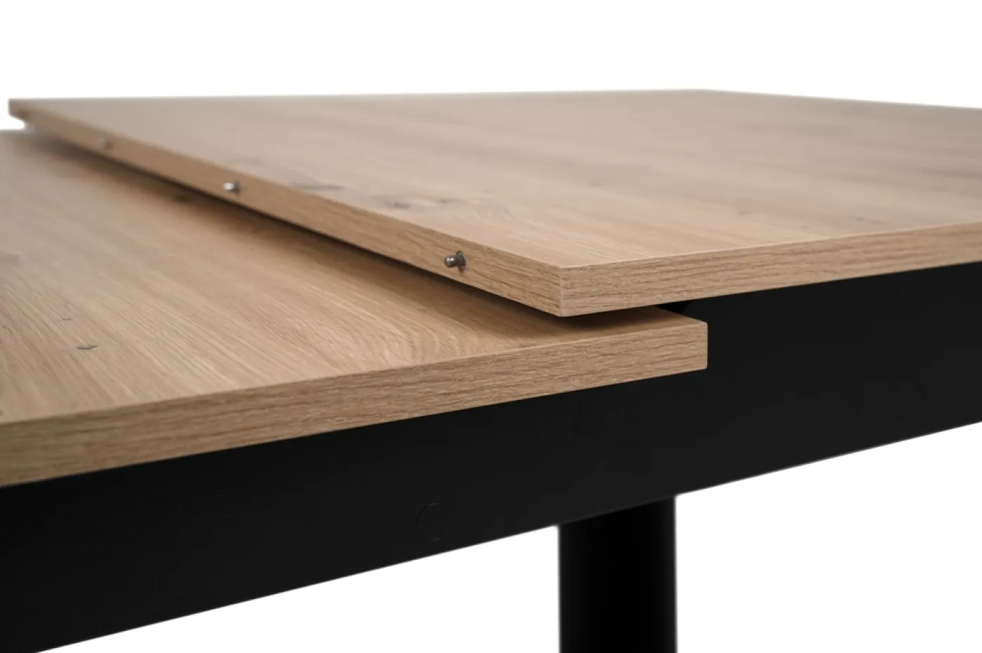 Esstisch Birmingham | Ausziehtisch | Artisan Oak / schwarz |125 (165) x 75 x 80 cm