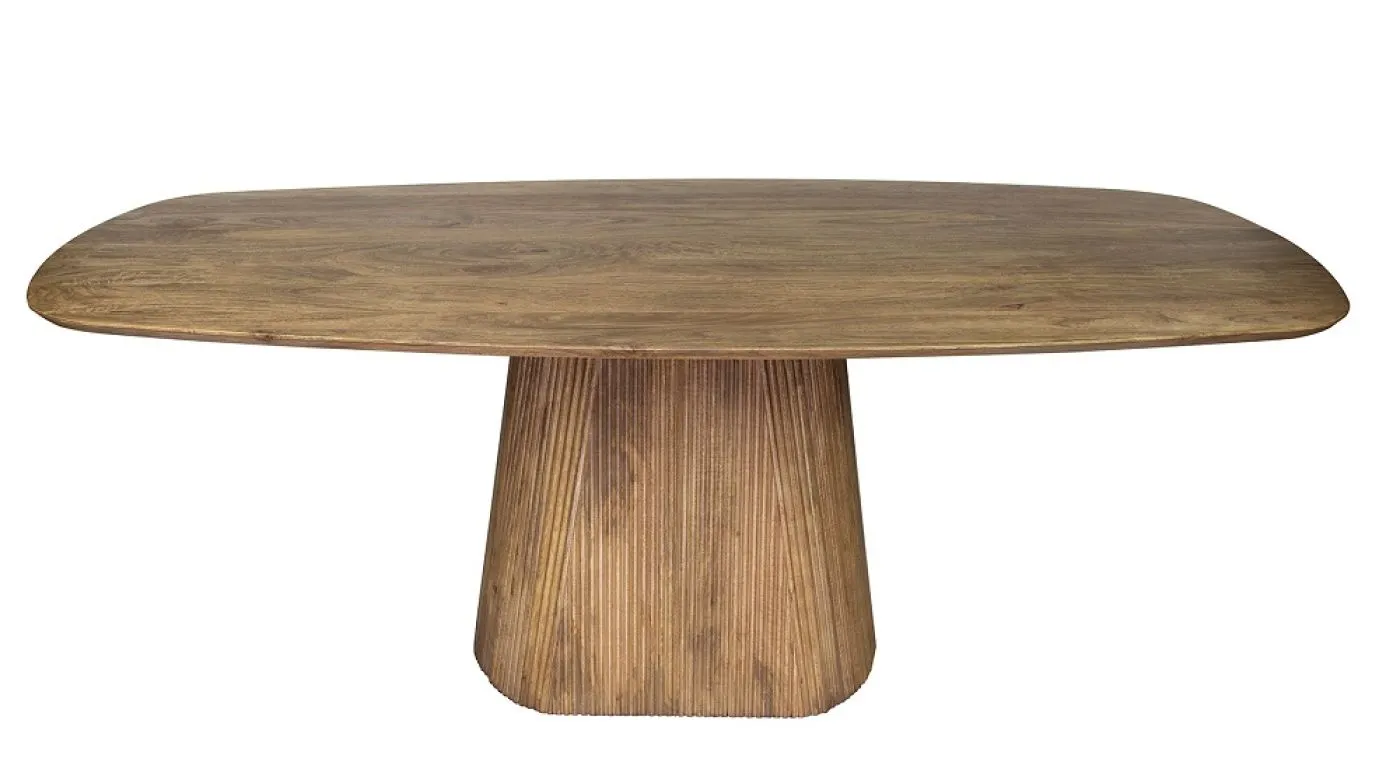 Esstisch Board | 215 cm | Mango massiv | sandfarbe