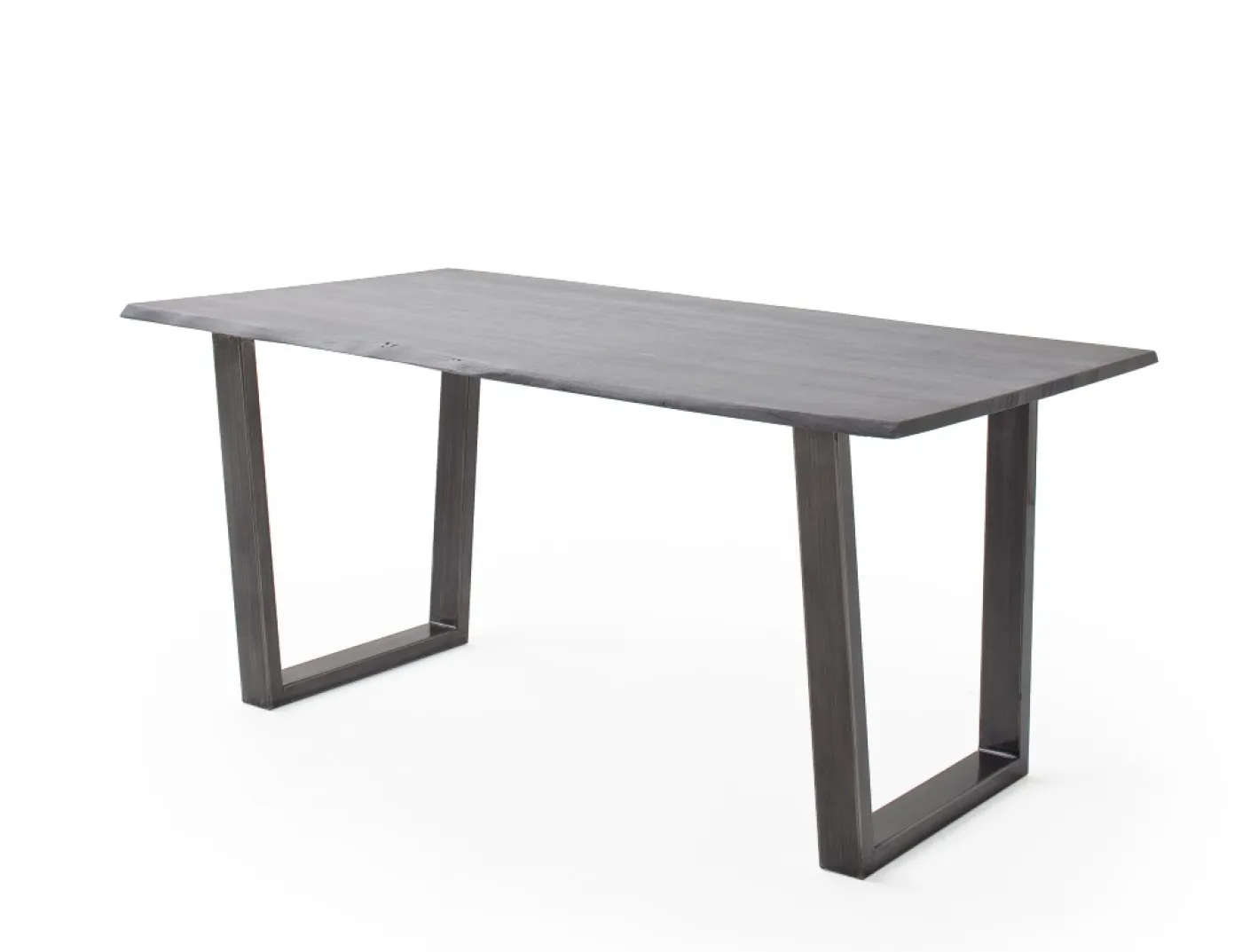 Esstisch Calabria | Akazie massiv | T-Gestell | 160/180/200/220/240 | grau / antik gewischt | verschiedene Größe