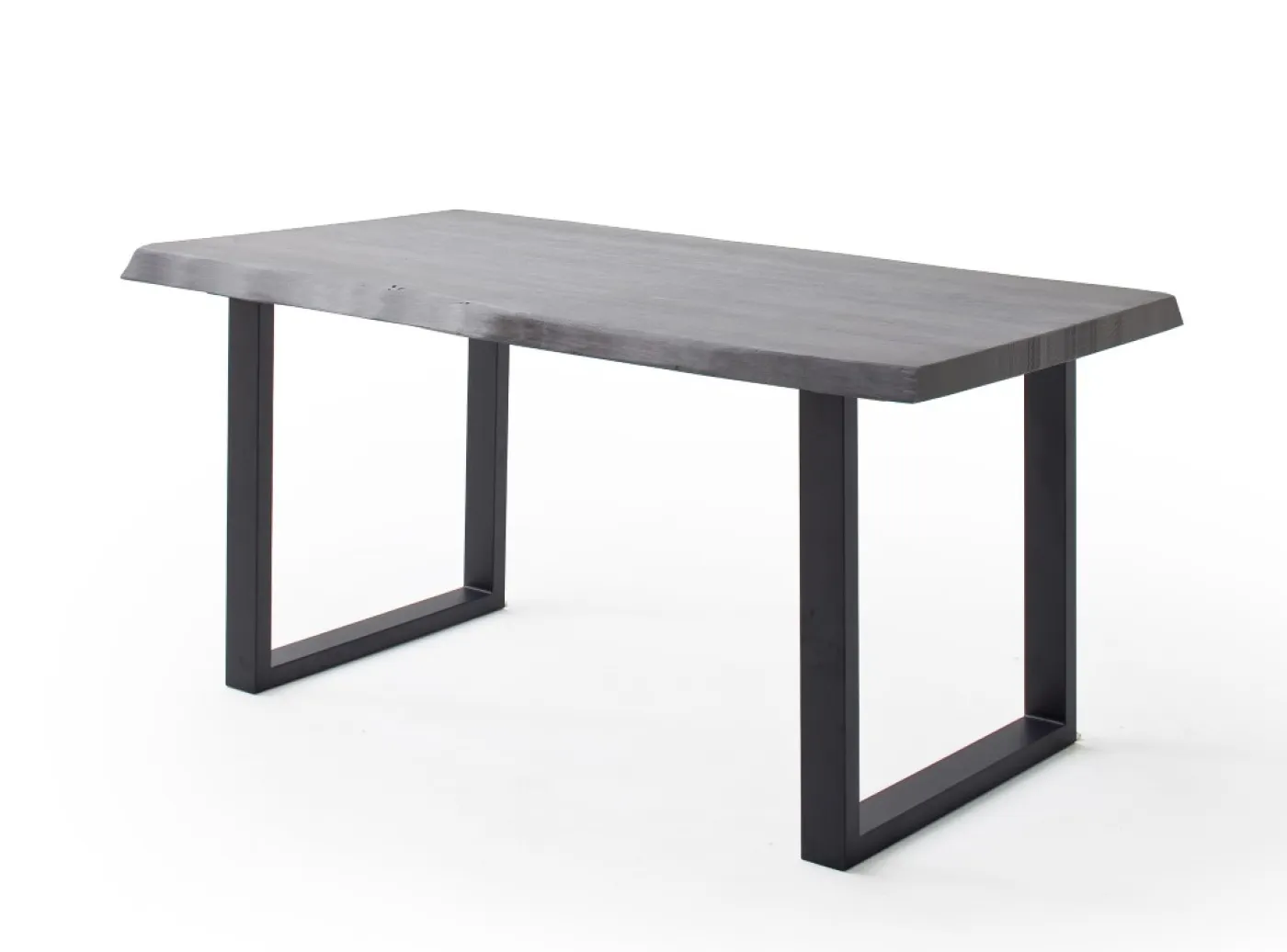 Esstisch Calabria | Akazie massiv | U-Gestell | 160/180/200/220/240 | grau / anthrazit | verschiedene Größen