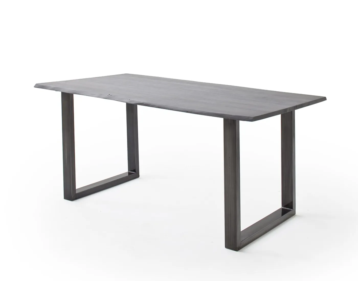 Esstisch Calabria | Akazie massiv | U-Gestell | 160/180/200/220/240 | grau / antik gewischt | verschiedene Größen