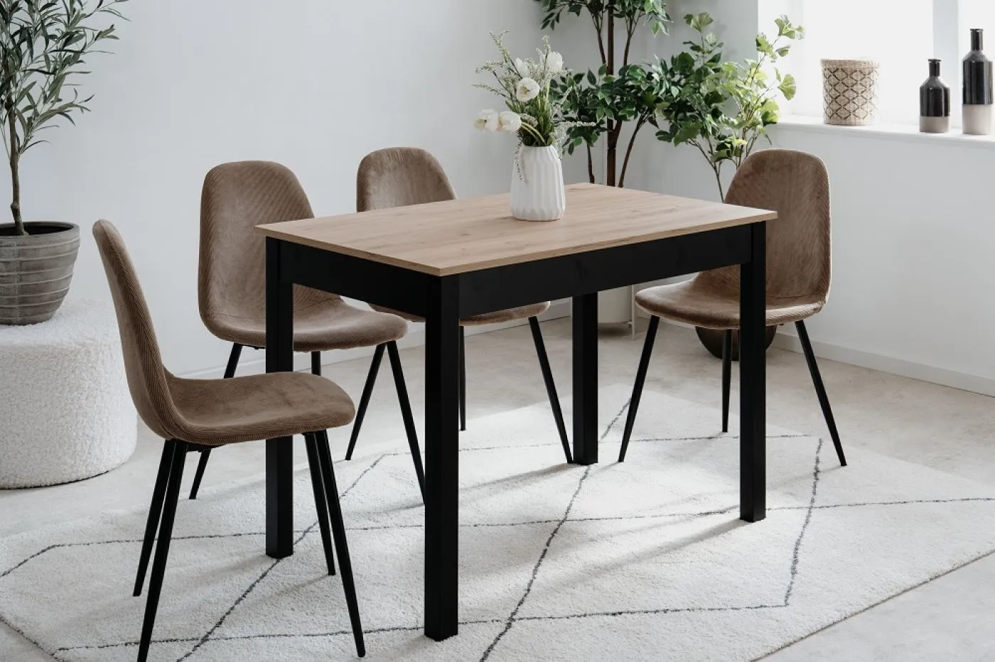 Esstisch Capri (XL) | Artisan Oak / schwarz