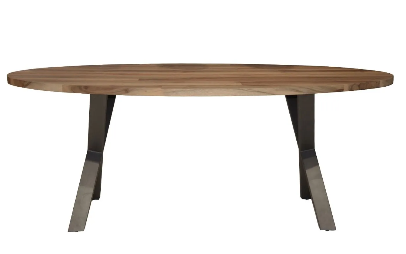 Esstisch Delya oval | Nussbaum massiv | 200 x 105 | natur