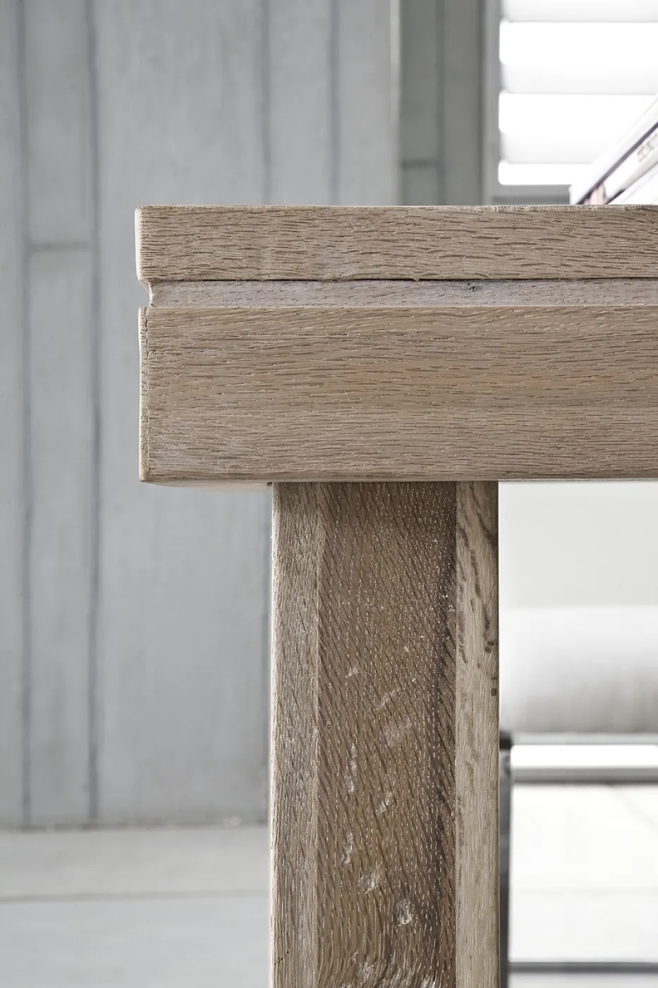 Esstisch Dublin | Eiche gekälkt massiv | 400 x 120 cm