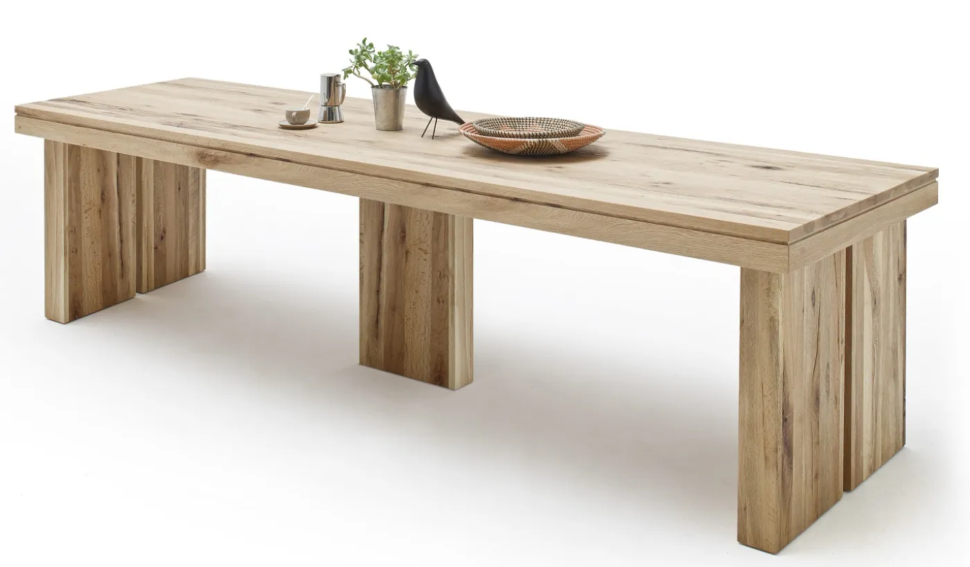 Esstisch Dublin | Wildeiche massiv | 400x120 cm