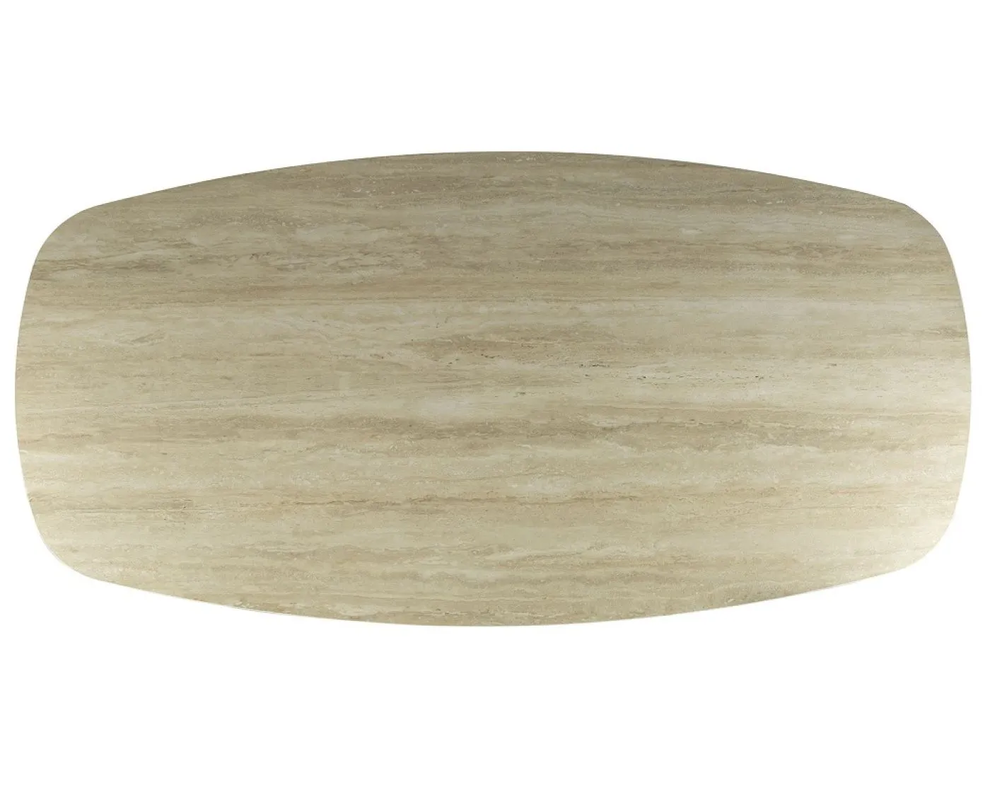 Esstisch Ele | oval | 215 cm | Keramik | Travertin