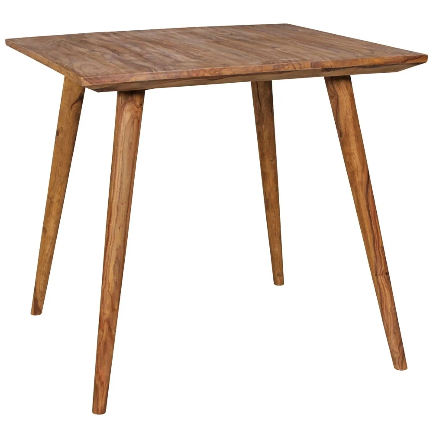 Esstisch Elias | Sheesham Holz massiv | dunkelbraun | 80x80