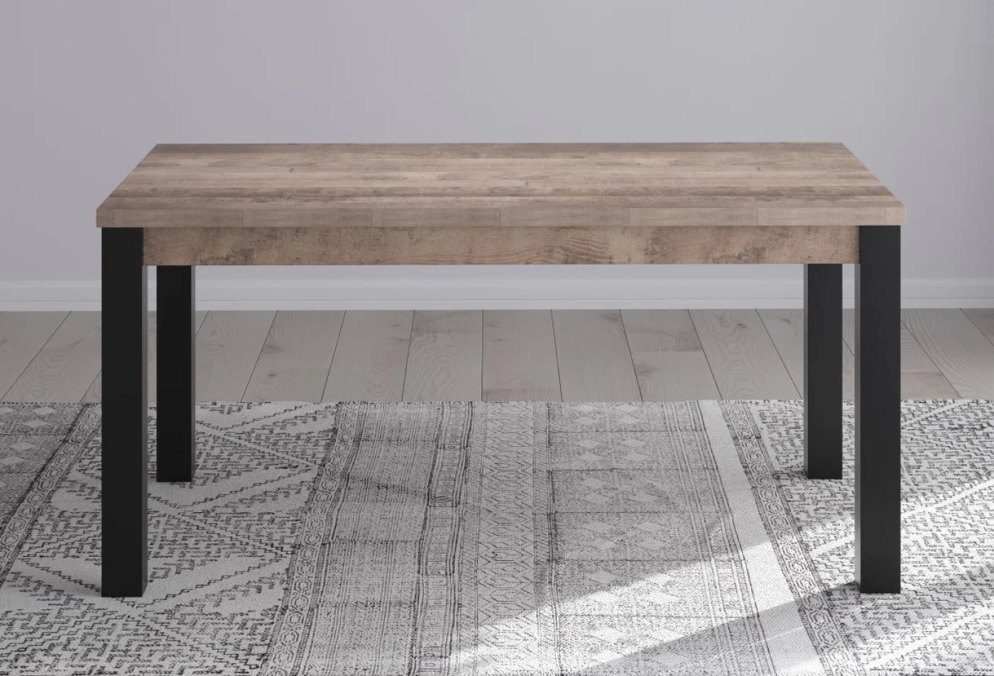 Esstisch Emile | 160 x 90 | Eiche Tabak / Schwarz