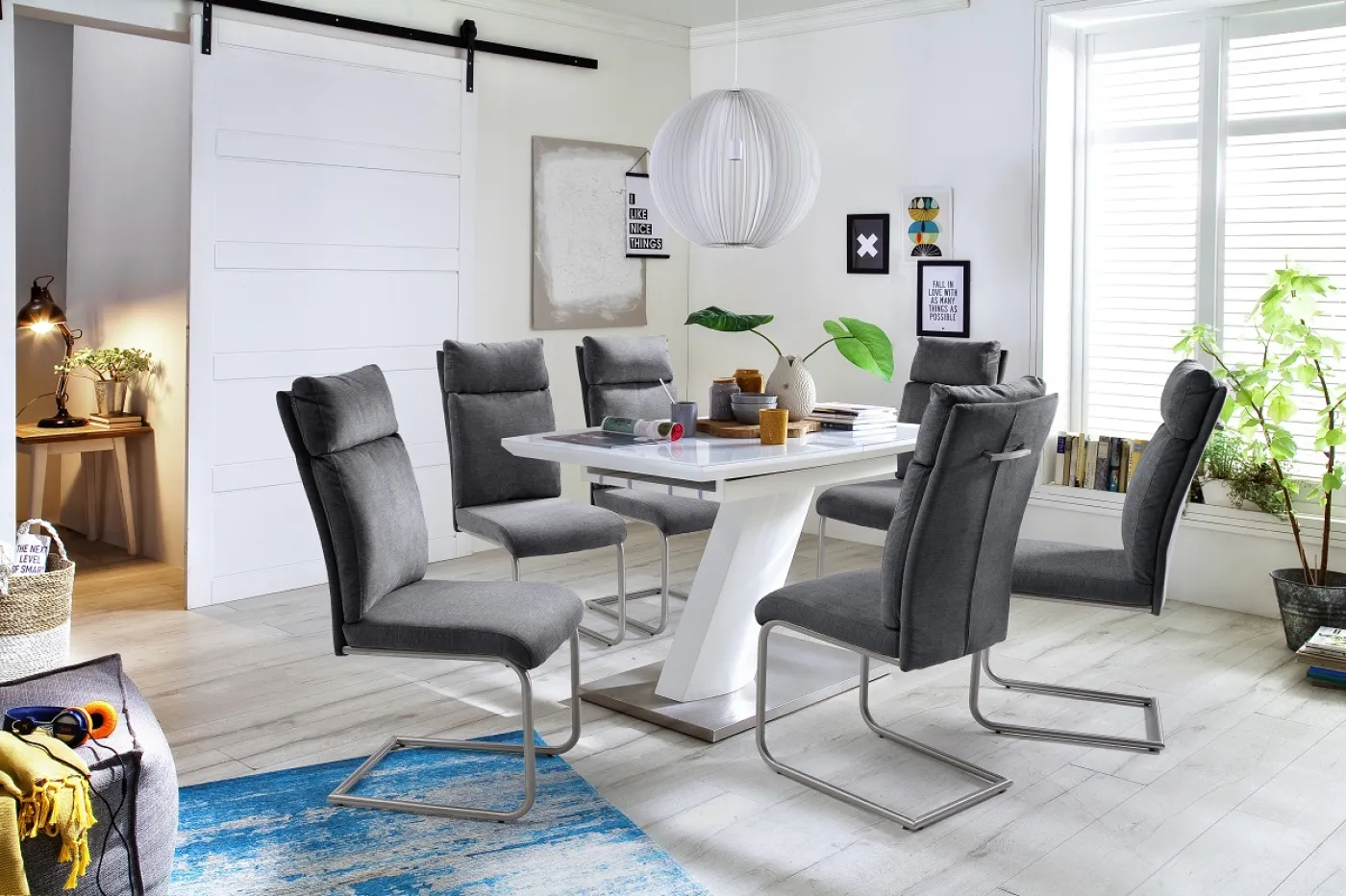 Esstisch Glastisch Galina | ausziehbar | 120(160) x 80 cm