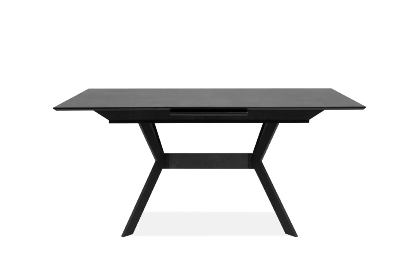 Esstisch Haro | Ausziehtisch | 160(200)x90 | Stein dunkel / schwarz