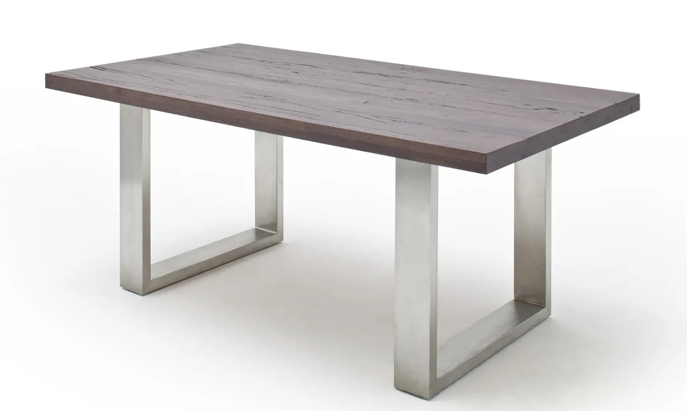 Esstisch Kufentisch Castello | Eiche verwittert massiv | 200 x 100 cm