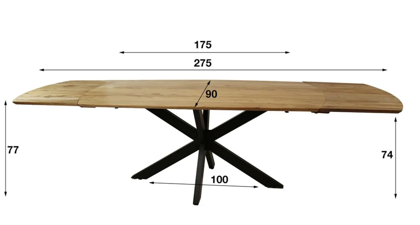 Esstisch Lauris | 175(275)cm | verlengerbar | Akazie massiv