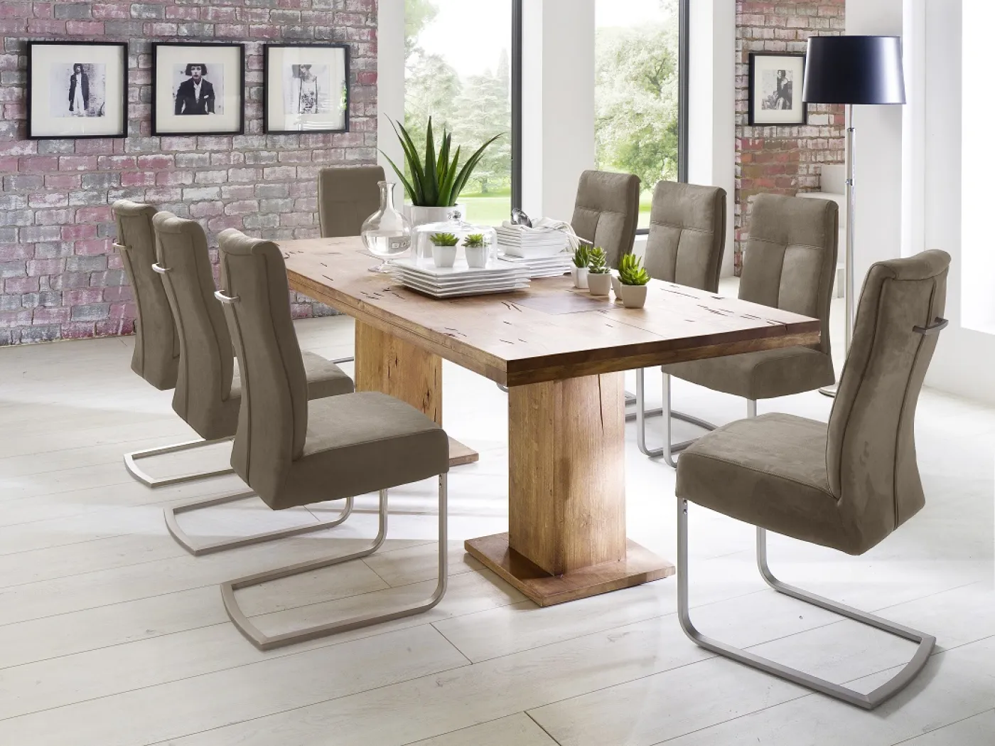 Esstisch Manchester | Wildeiche massiv | 400 cm x 120 cm