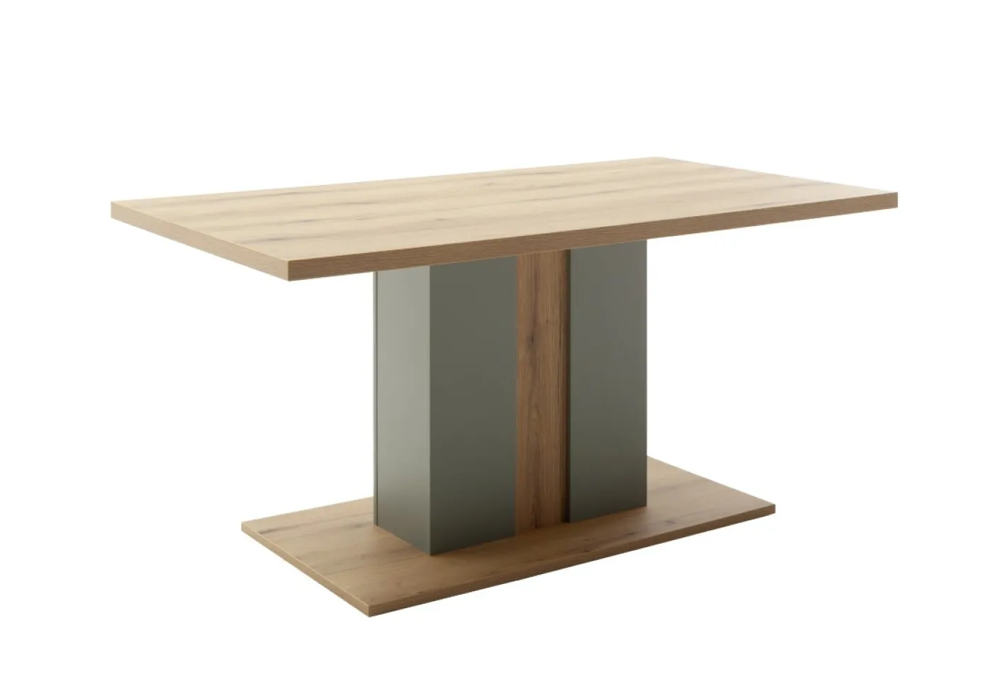 Esstisch Moniz | 160x90 | Salbei grün / Eiche Evoke