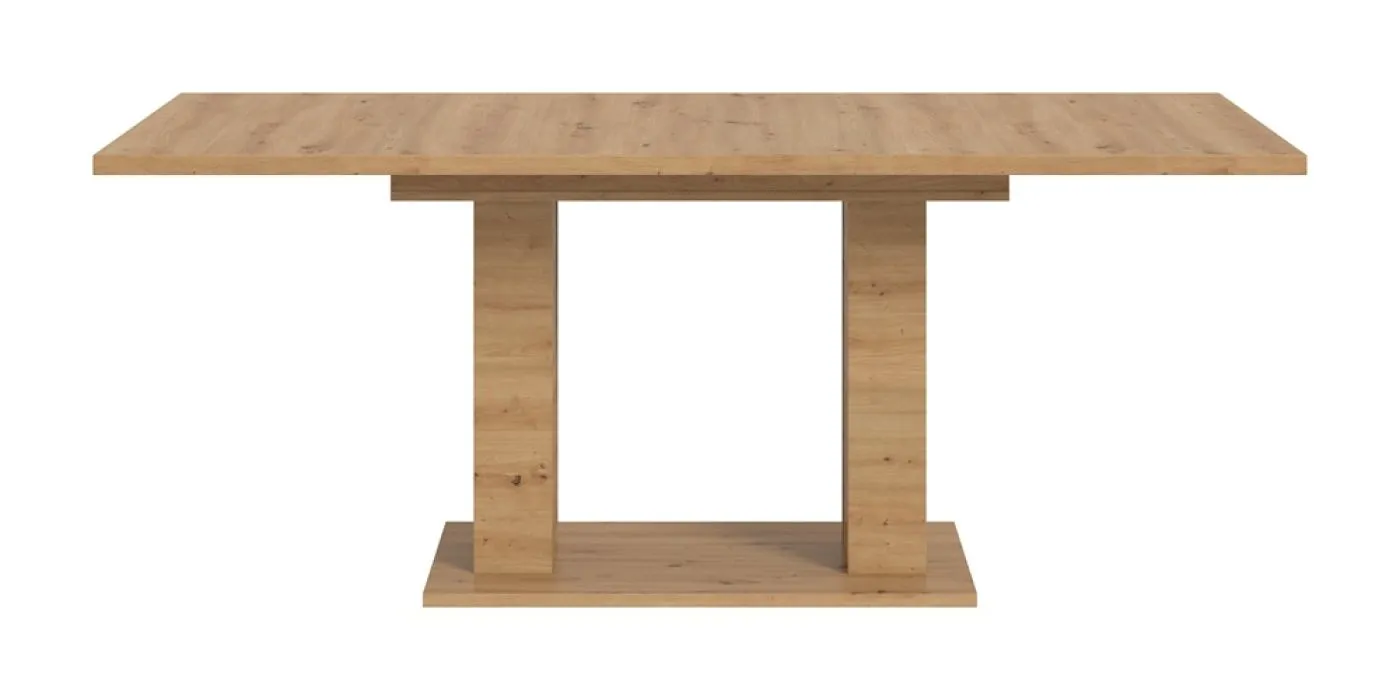 Esstisch Motion | ausziehbar | Doppelsäulen-Fußgestell | Eiche Artisan | 150(190)x90