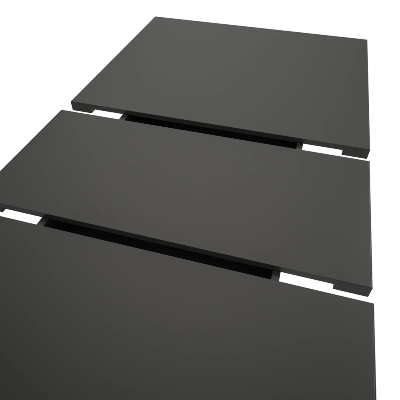 Esstisch Motion | ausziehbar | Doppelsäulen-Fußgestell | grau | 150(190)x90