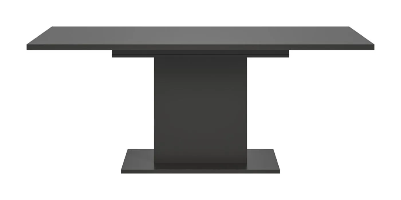 Esstisch Motion | ausziehbar | Säulen-Fußgestell | grau | 150(190)x90