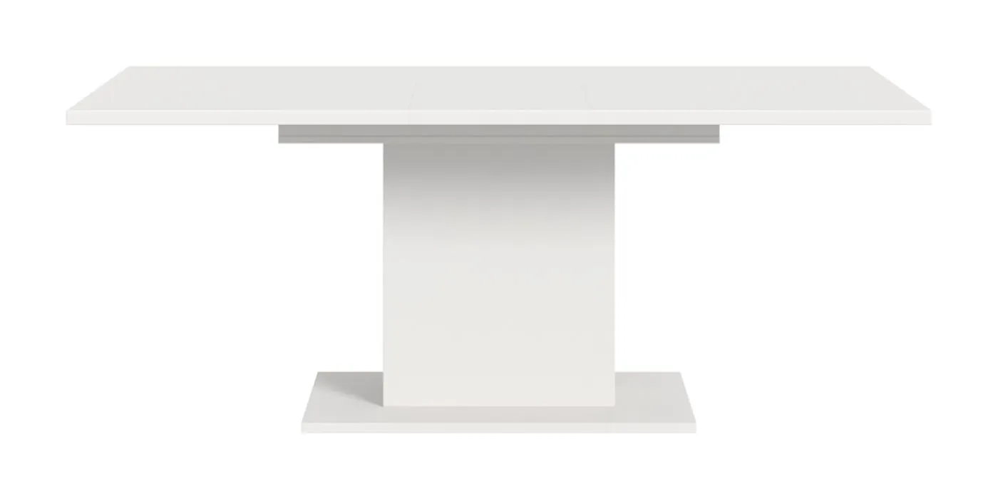 Esstisch Motion | ausziehbar | Säulen-Fußgestell | weiß | 150(190)x90