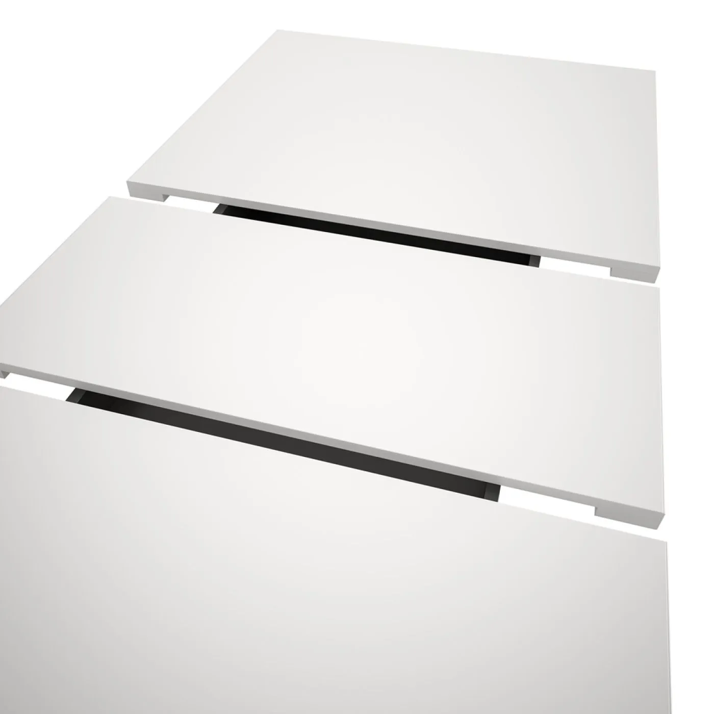 Esstisch Motion | ausziehbar | Säulen-Fußgestell | weiß | 150(190)x90