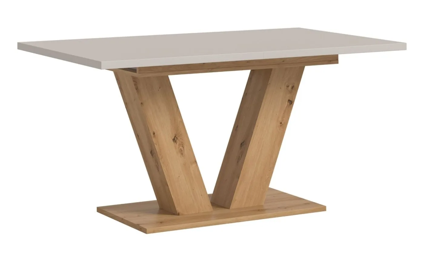 Esstisch Motion | ausziehbar | V-Fuß | Kaschmir / Artisan |150(190)x90