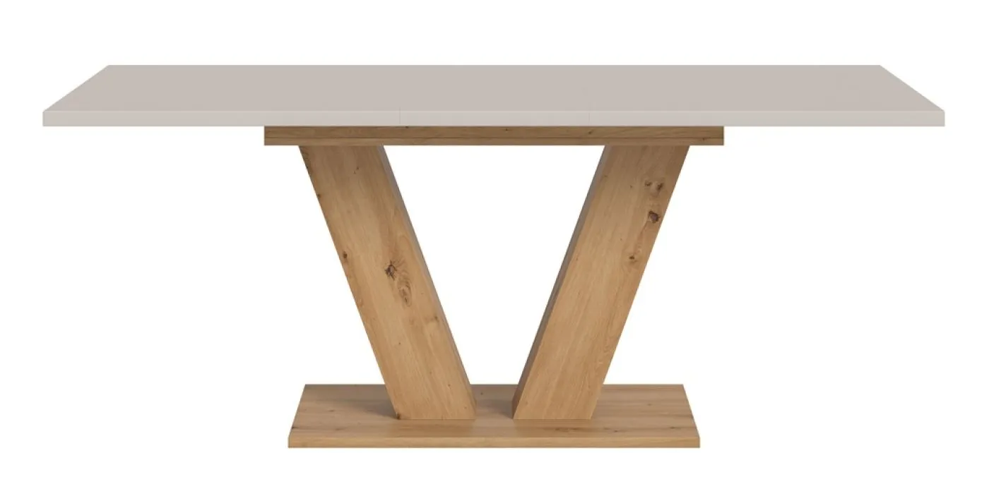 Esstisch Motion | ausziehbar | V-Fuß | Kaschmir / Artisan |150(190)x90