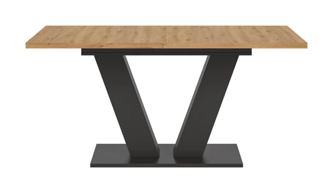 Esstisch Motion | ausziehbar | V-Fußgestell | Artisan Eiche / grau | 150(190)x90