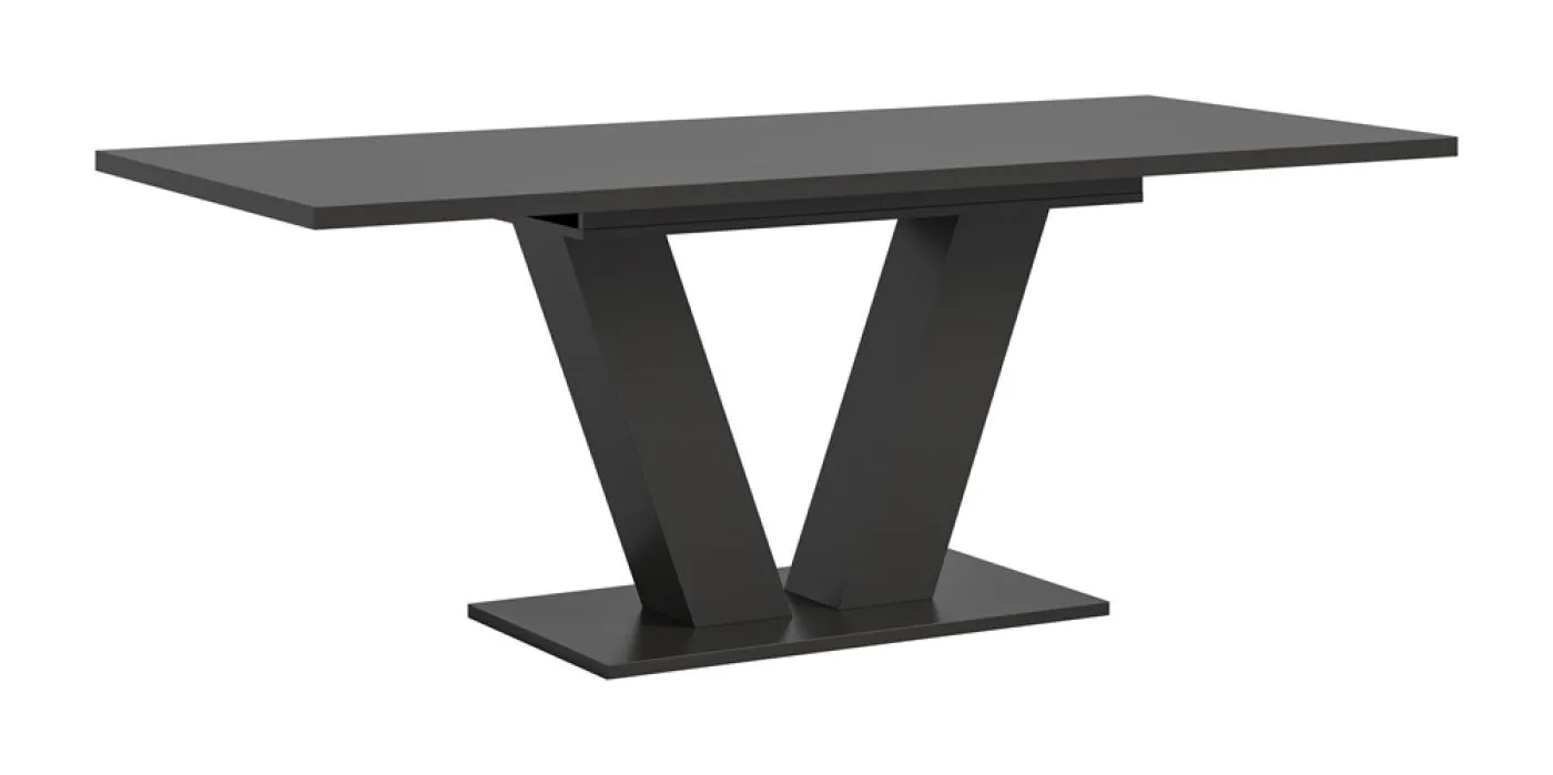 Esstisch Motion | ausziehbar | V-Fußgestell | grau | 150(190)x90
