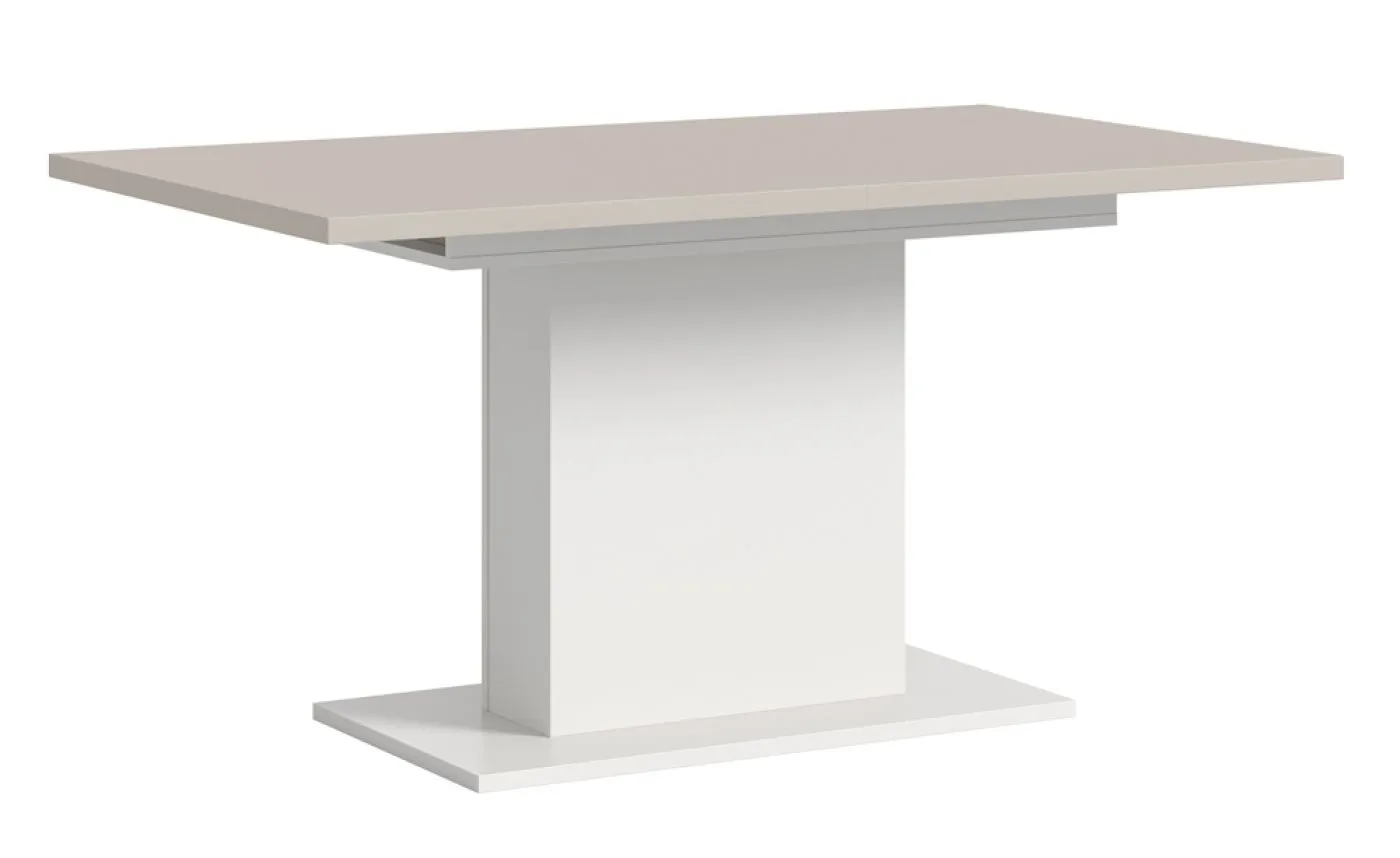 Esstisch Motion | ausziehbar | weiß / Kaschmir | 150(190)x90