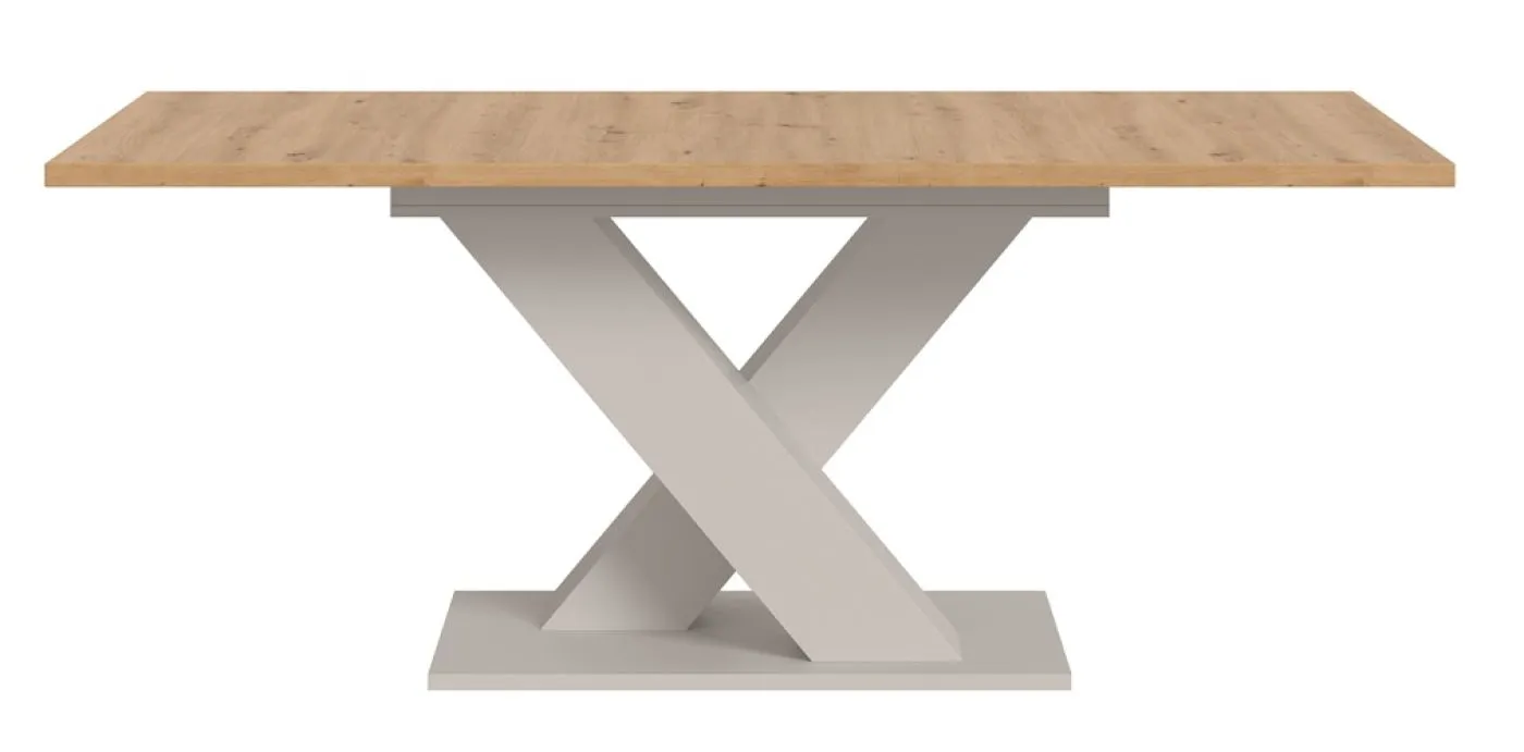 Esstisch Motion | ausziehbar | X-Fuß | Kaschmir/ Artisan | 150(190)x90