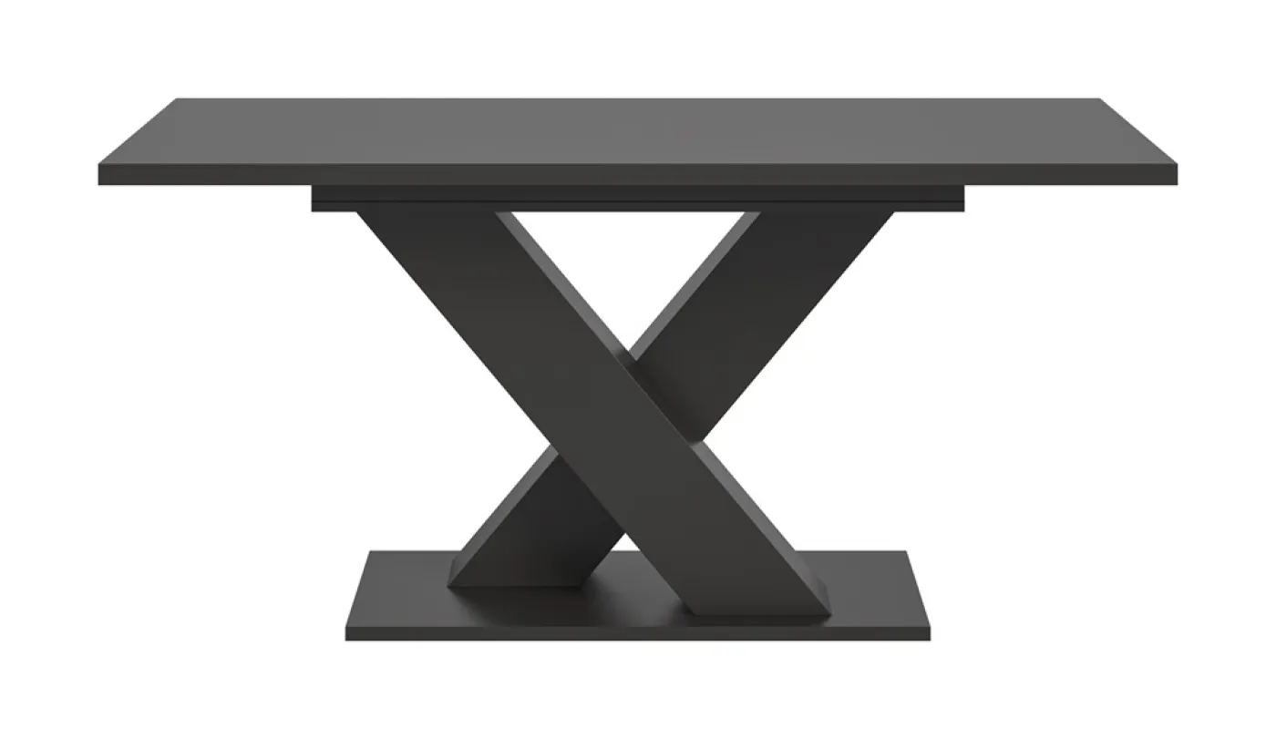 Esstisch Motion | ausziehbar | X-Fußgestell | grau | 150(190)x90