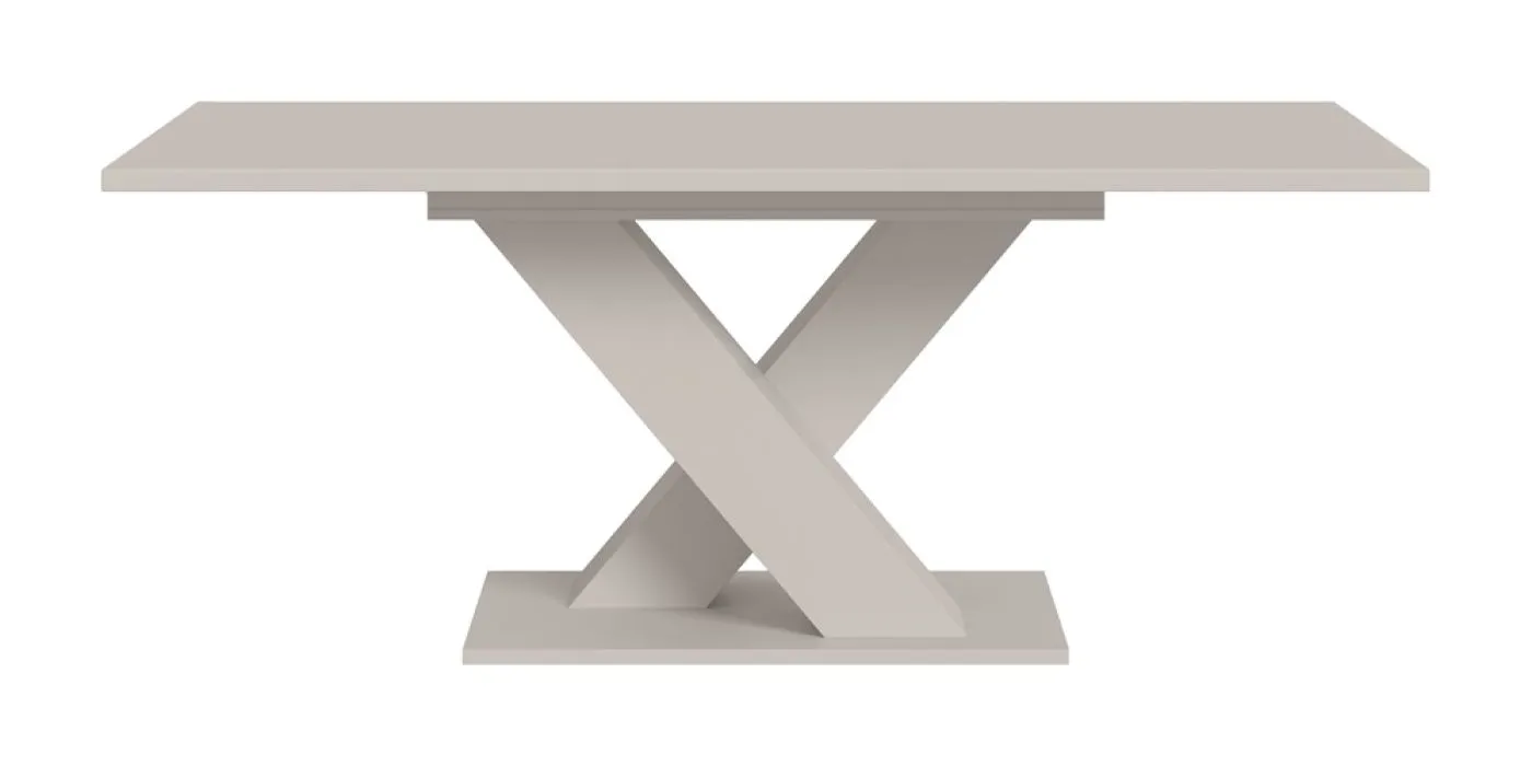 Esstisch Motion | ausziehbar | X-Fußgestell | Kaschmir | 150(190)x90