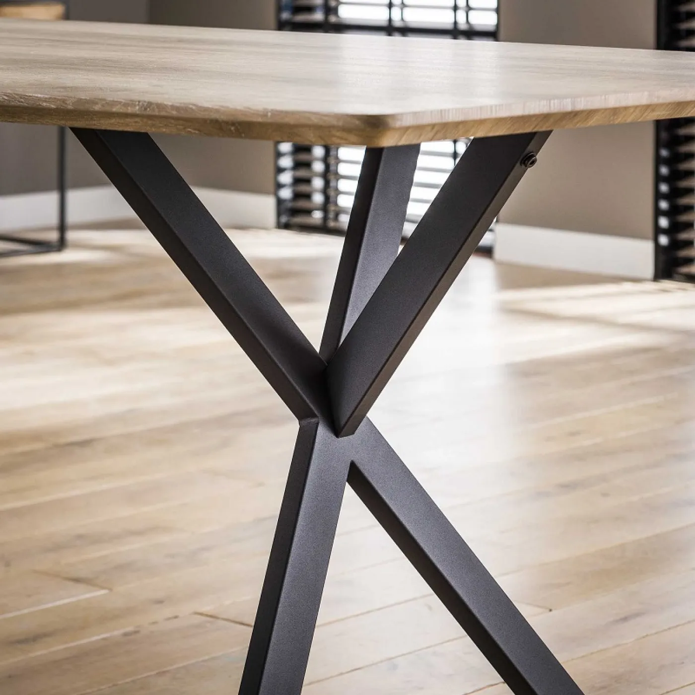 Esstisch Nabia | Bootsform | Eiche antiquewash | 160 x 90