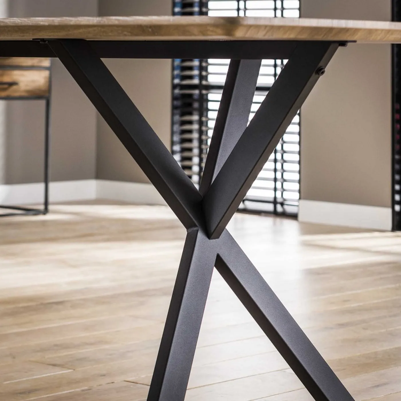 Esstisch Nabia | Bootsform | Eiche antiquewash | 190 x 90