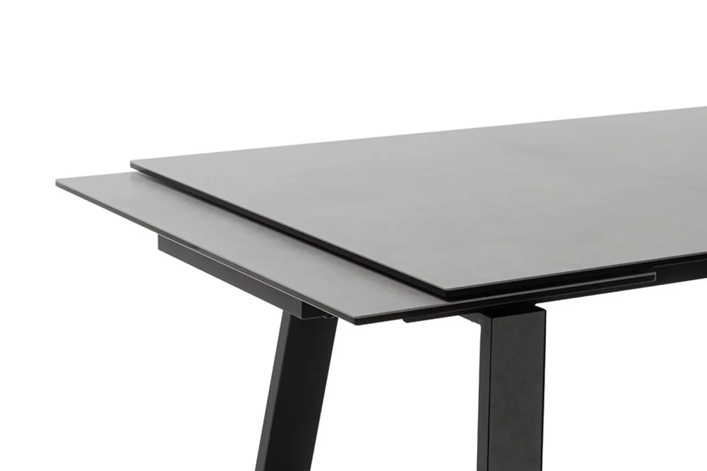 Esstisch Narbonne | grau / schwarz | ausziehbar | 200(300) x 100