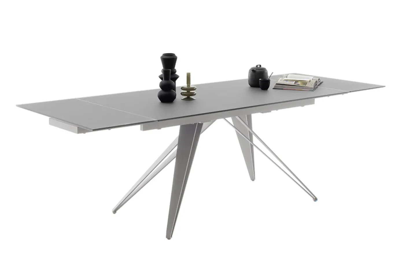 Esstisch Nemuro | grau | ausziehbar | 160(240) x 90