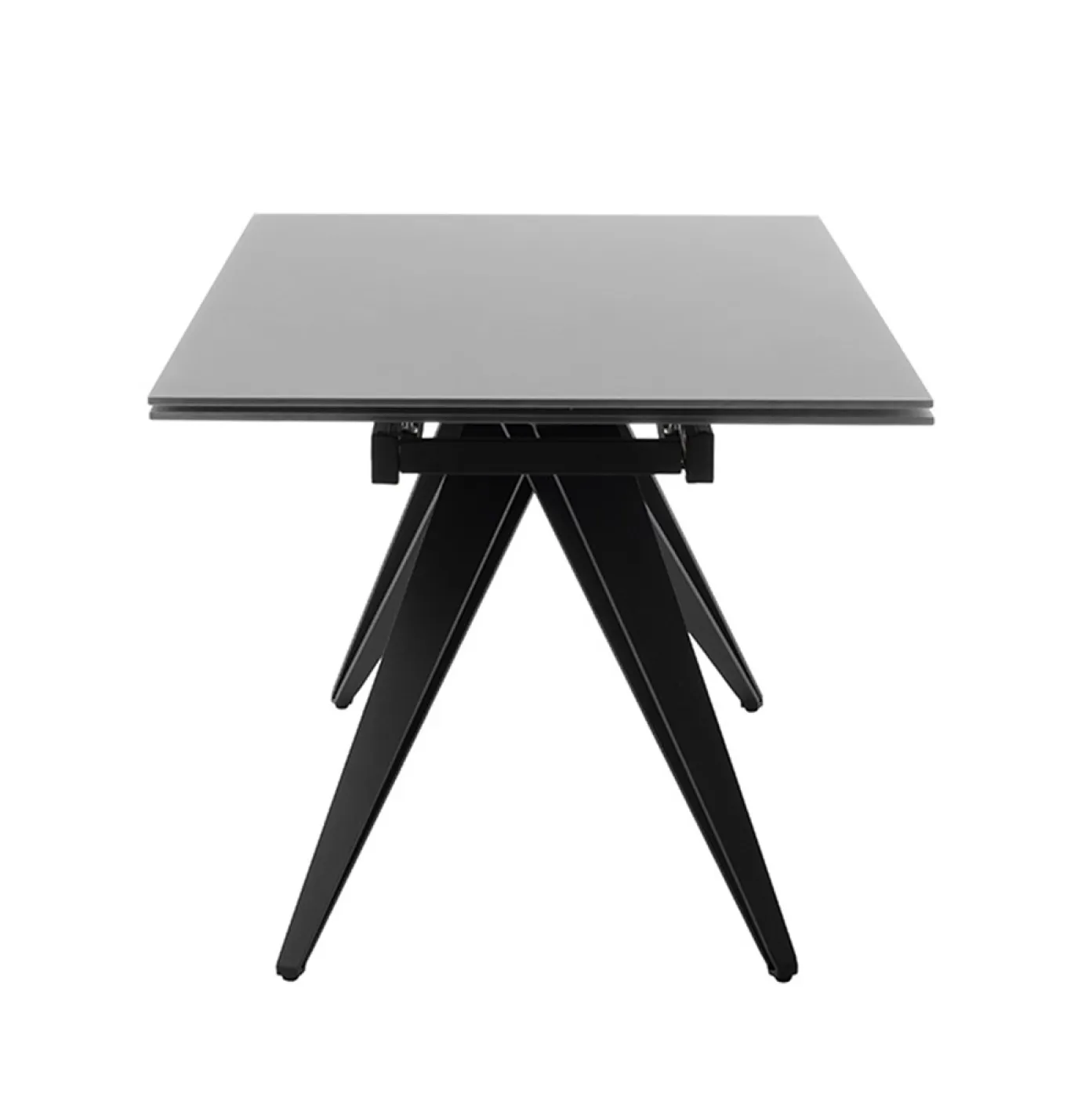 Esstisch Nemuro | grau / schwarz | ausziehbar | 160(240) x 90