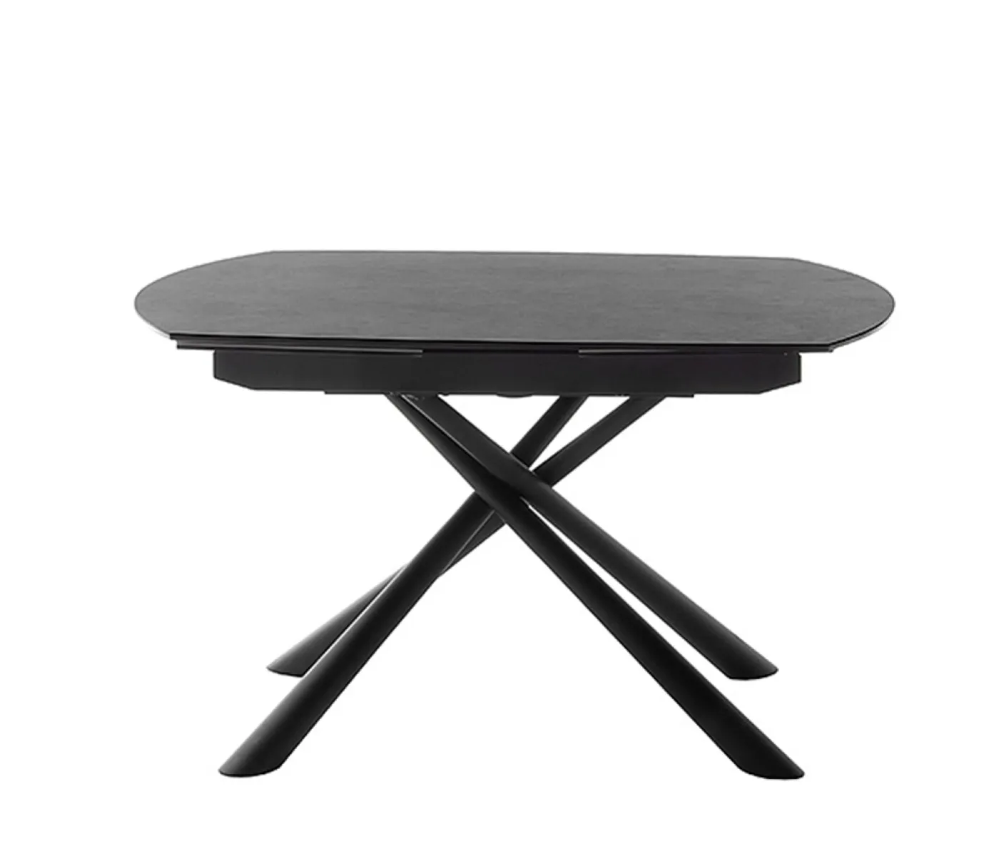 Esstisch Nicosia | anthrazit / schwarz | ausziehbar | 130(190) x 100