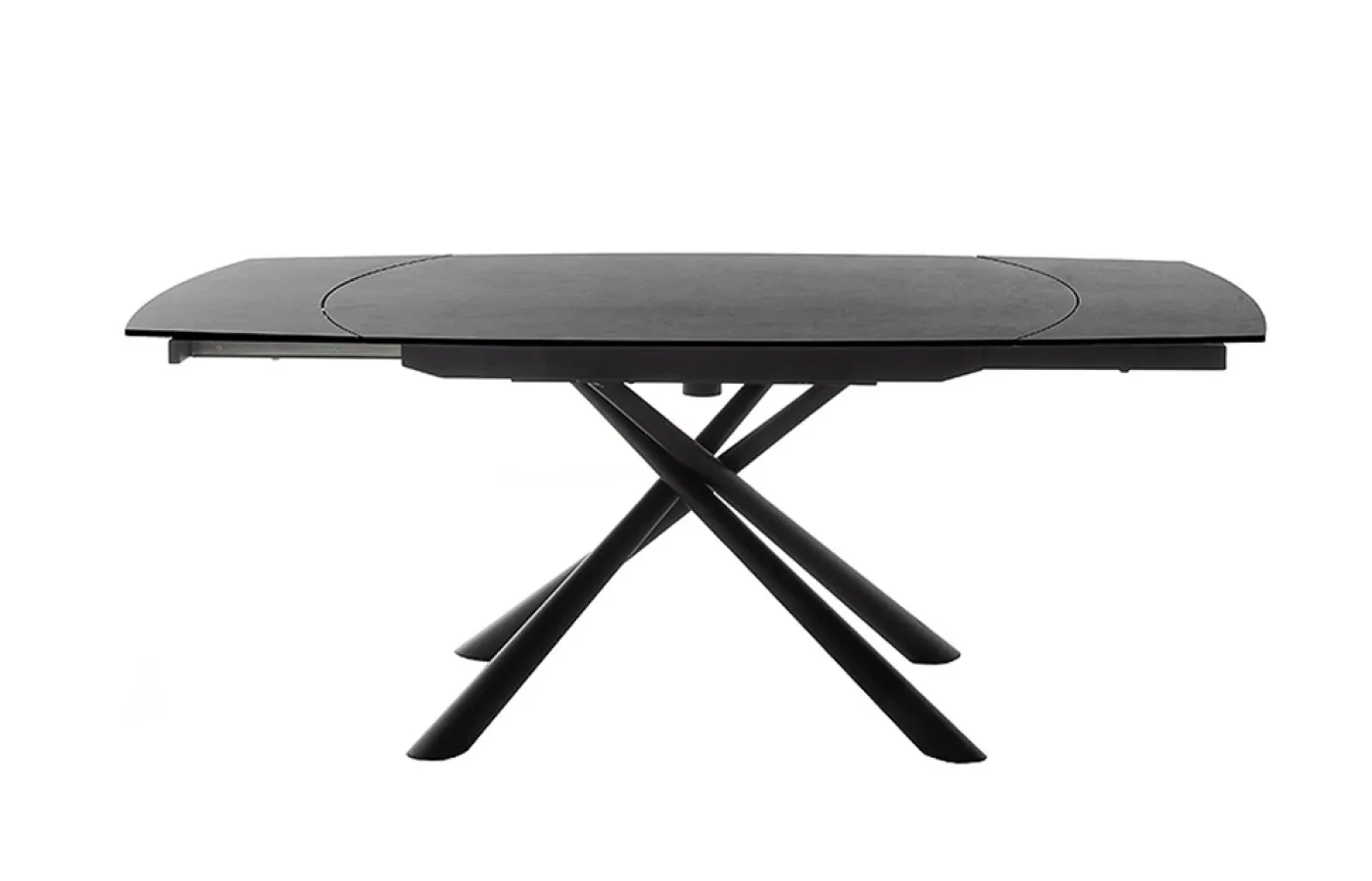 Esstisch Nicosia | anthrazit / schwarz | ausziehbar | 130(190) x 100